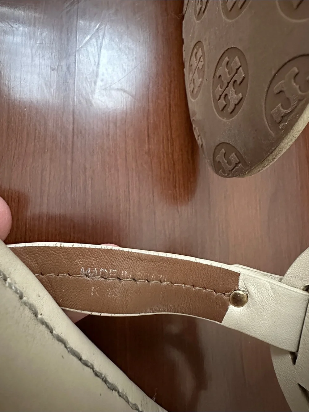 Tory Burch Miller Sandals Ivory Size 7
